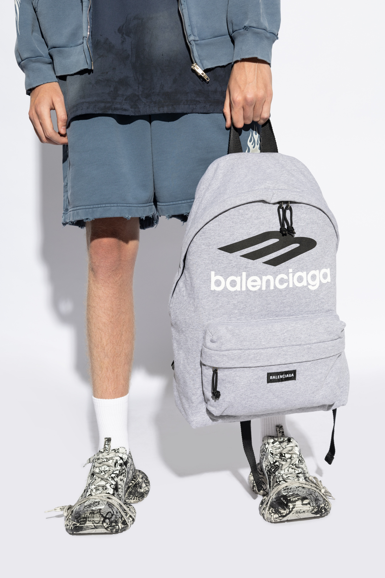 Grey Backpack Explorer Balenciaga Vitkac Italy